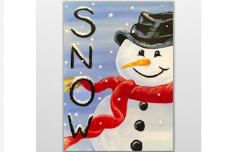 SNOWman with a red scarf (Ages 6+)